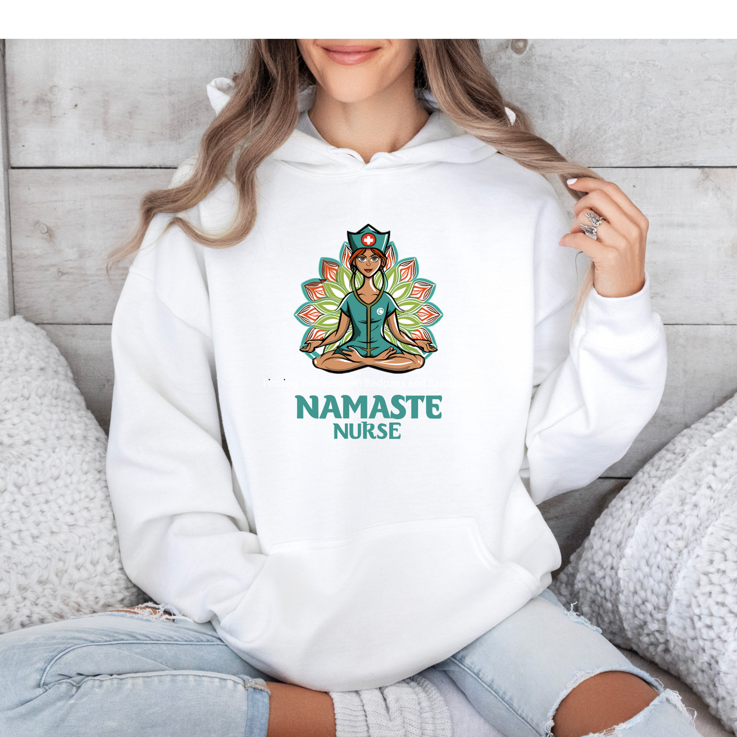 Nurses who Namaste! - "Finding my zen between bedpans and bandages" - Yoga T-Shirt