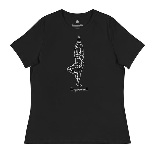 "Empowered" Womans Yoga shirt - Relaxed fit